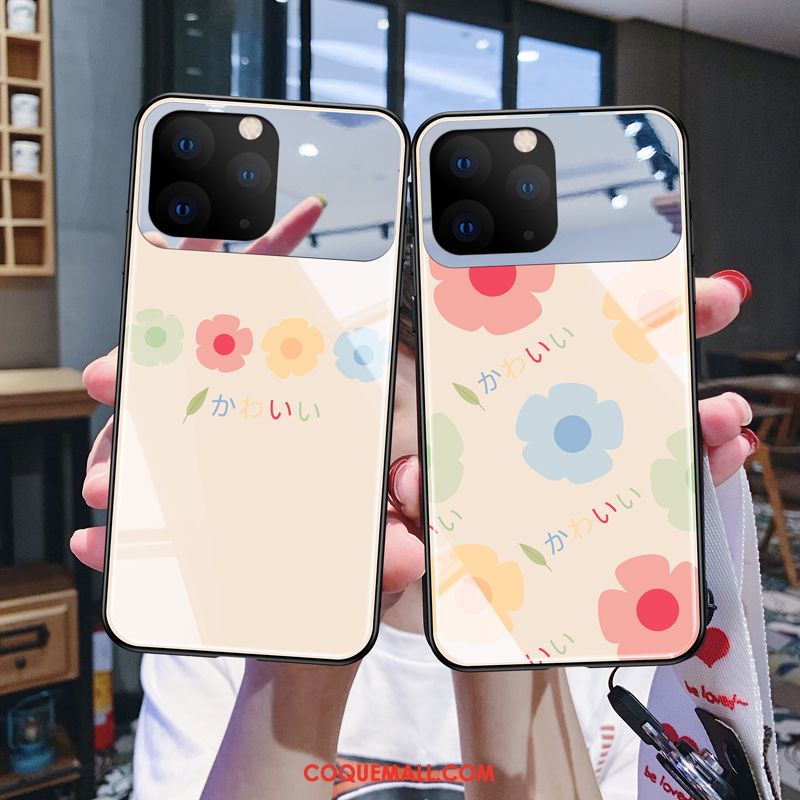 Étui iPhone 11 Pro Max Fleurs Très Mince Tendance, Coque iPhone 11 Pro Max Protection Personnalité