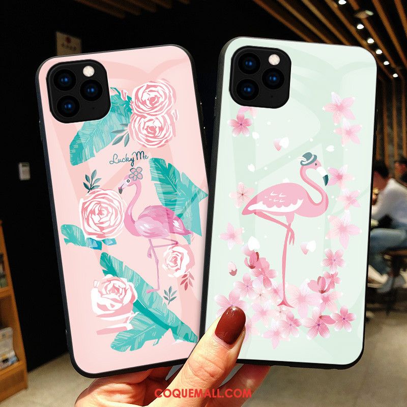 Étui iPhone 11 Pro Max Mode Luxe Simple, Coque iPhone 11 Pro Max Rose Tout Compris