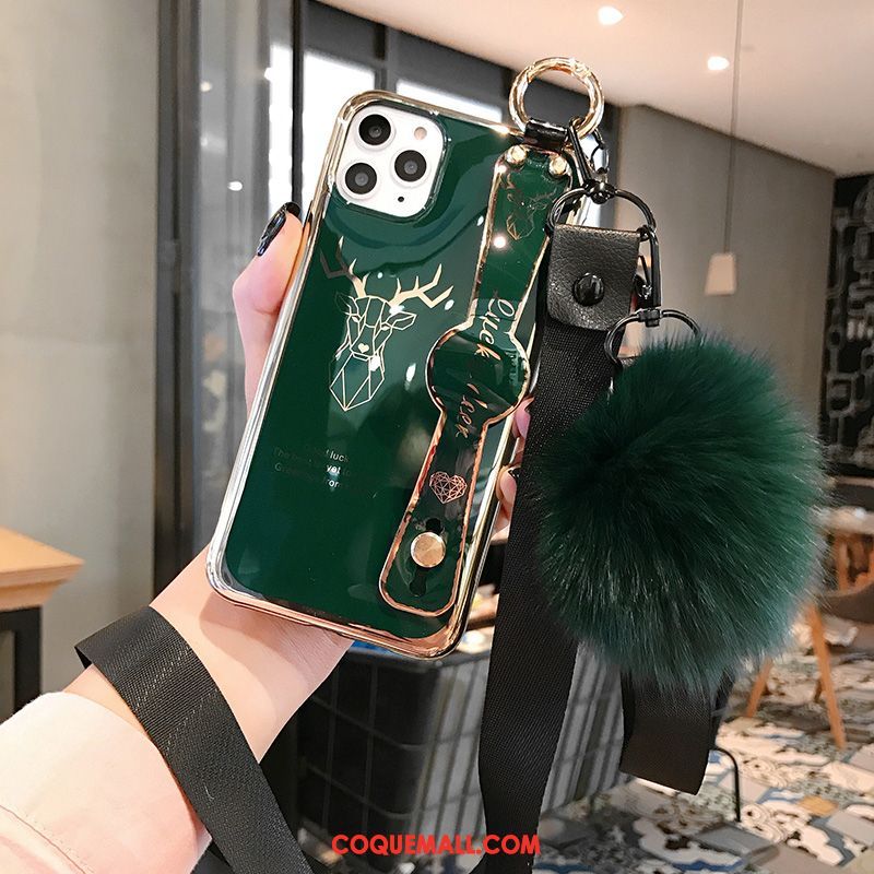 Étui iPhone 11 Pro Max Net Rouge Vert Vent, Coque iPhone 11 Pro Max Mode Tout Compris