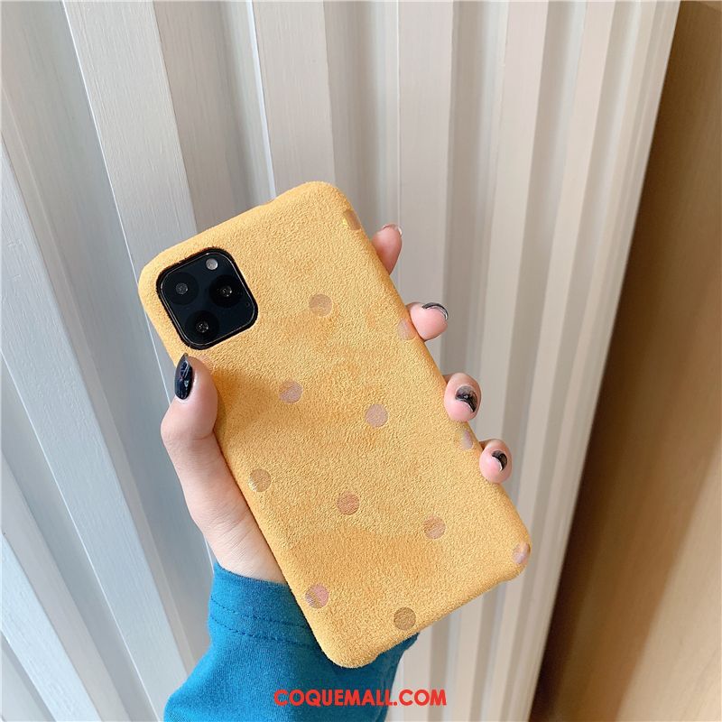 Étui iPhone 11 Pro Max Nouveau Protection Créatif, Coque iPhone 11 Pro Max Téléphone Portable Jaune