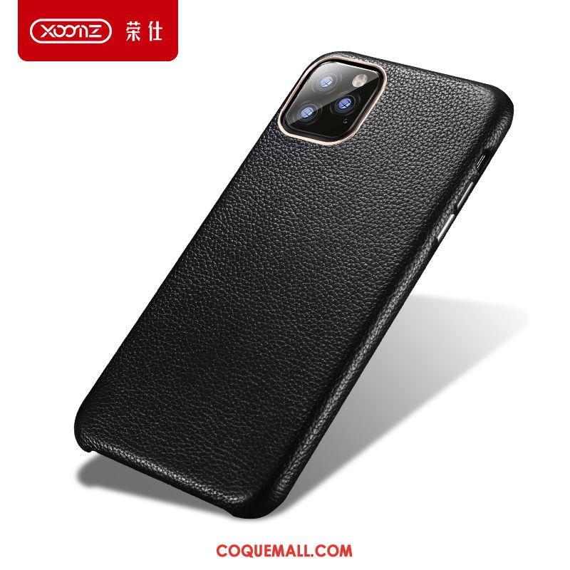 Étui iPhone 11 Pro Max Qualité Incassable Téléphone Portable, Coque iPhone 11 Pro Max Nouveau Cuir Véritable