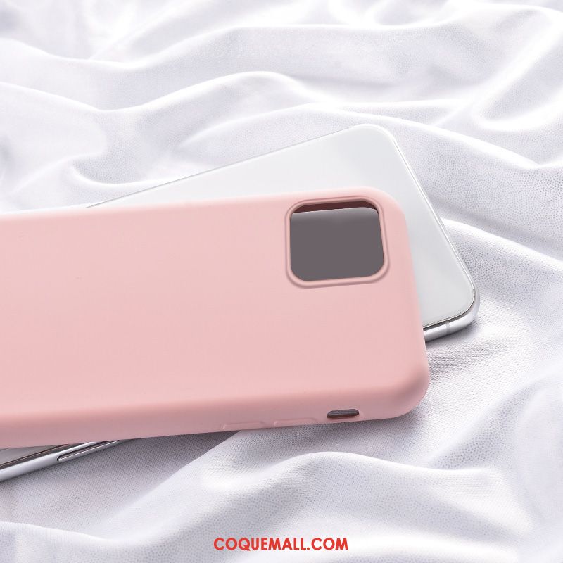 Étui iPhone 11 Pro Max Silicone Personnalité Tout Compris, Coque iPhone 11 Pro Max Simple Rose