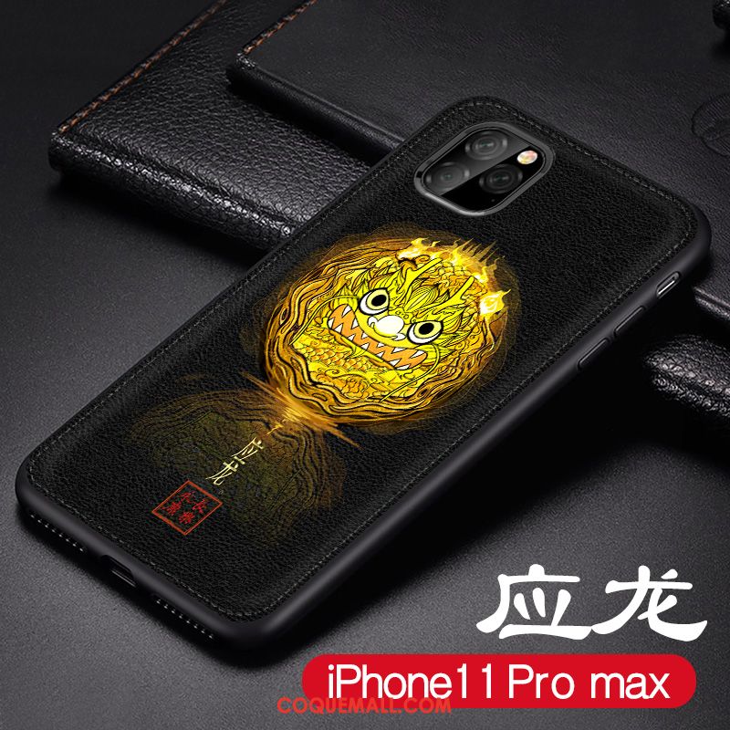 Étui iPhone 11 Pro Max Téléphone Portable Délavé En Daim Jaune, Coque iPhone 11 Pro Max Tout Compris Nouveau