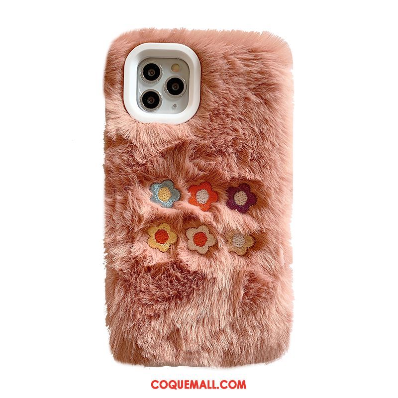 Étui iPhone 11 Pro Multicolore Peluche Tendance, Coque iPhone 11 Pro Personnalité Fleurs