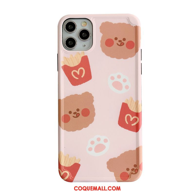 Étui iPhone 11 Pro Personnalité Créatif Ours, Coque iPhone 11 Pro Incassable Dessin Animé