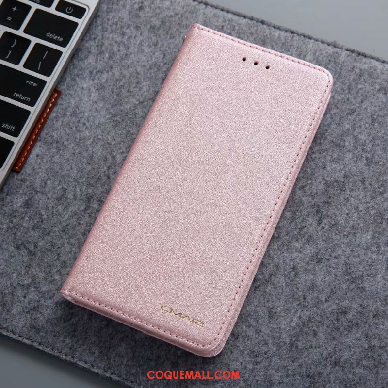 Étui iPhone 11 Pro Soie Mulberry Très Mince Rose, Coque iPhone 11 Pro En Cuir Portefeuille