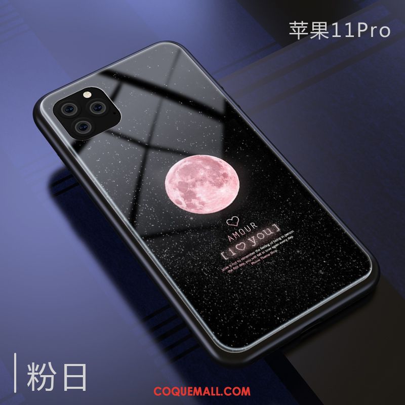 Étui iPhone 11 Pro Verre Ciel Étoilé Miroir, Coque iPhone 11 Pro Protection Nouveau