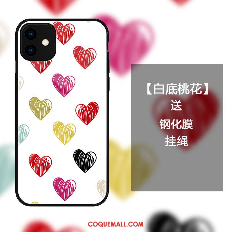 Étui iPhone 11 Protection Amour Mode, Coque iPhone 11 Simple Téléphone Portable