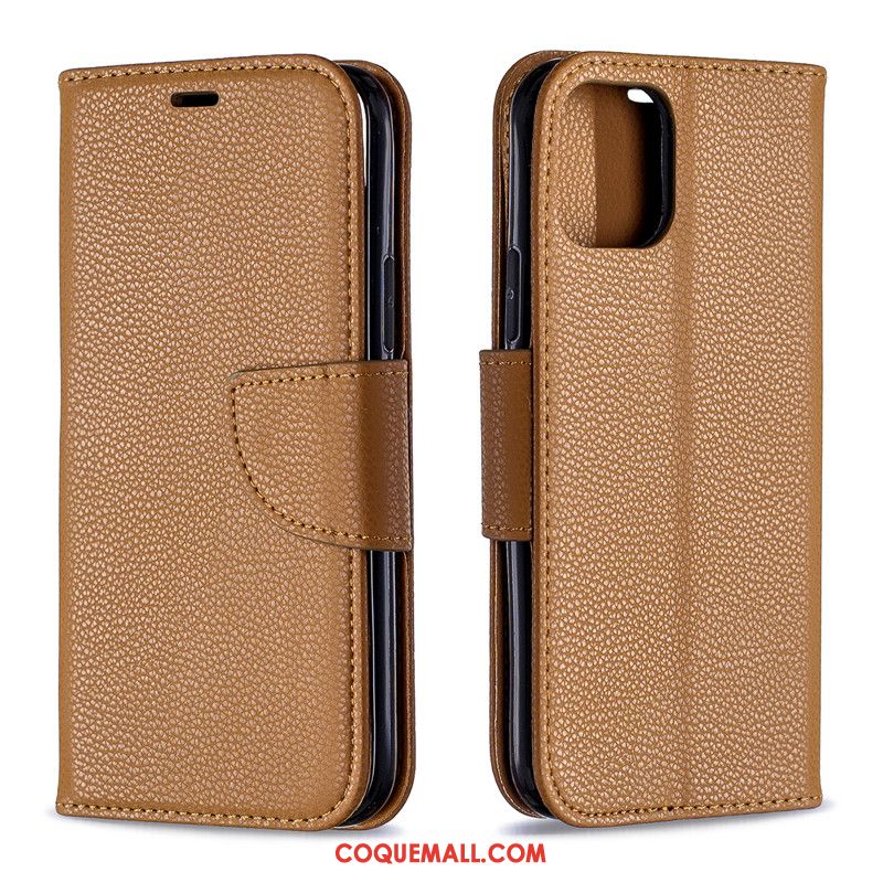 Étui iPhone 11 Tendance Portefeuille En Cuir, Coque iPhone 11 Téléphone Portable Nouveau Braun