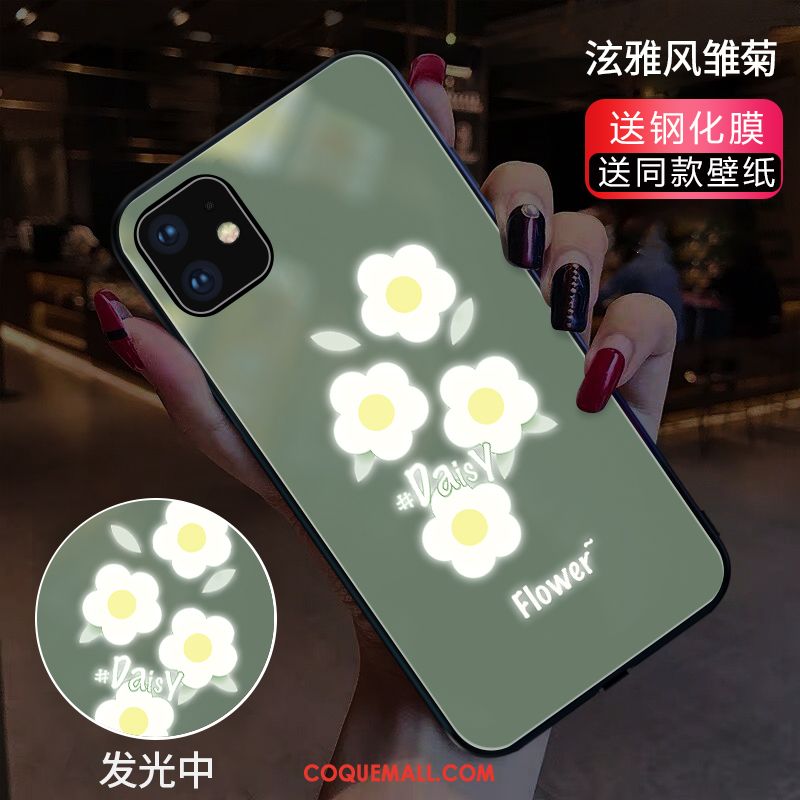 Étui iPhone 11 Vert Téléphone Portable Bovins, Coque iPhone 11 Vent Fleur