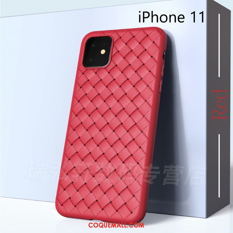 Étui iPhone 11 Évasé Refroidissement Personnalité, Coque iPhone 11 Téléphone Portable Rouge