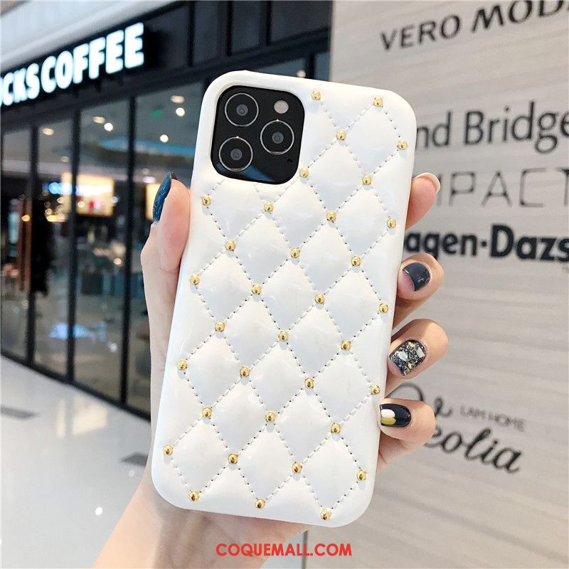 Étui iPhone 12 Incassable Blanc Marque De Tendance, Coque iPhone 12 Petit Luxe