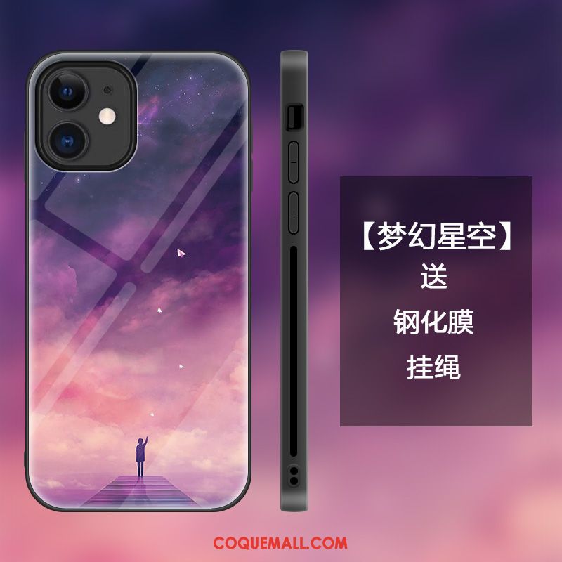 Étui iPhone 12 Mini Amoureux Violet Tout Compris, Coque iPhone 12 Mini Mode Marque De Tendance