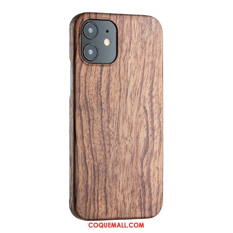 Étui iPhone 12 Mini Protection En Bois Incassable, Coque iPhone 12 Mini Téléphone Portable Très Mince