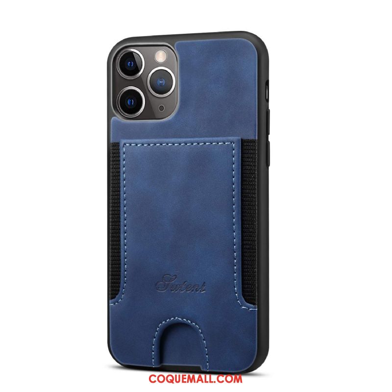 Étui iPhone 12 Pro Max Protection Couvercle Arrière En Cuir, Coque iPhone 12 Pro Max Carte Nouveau