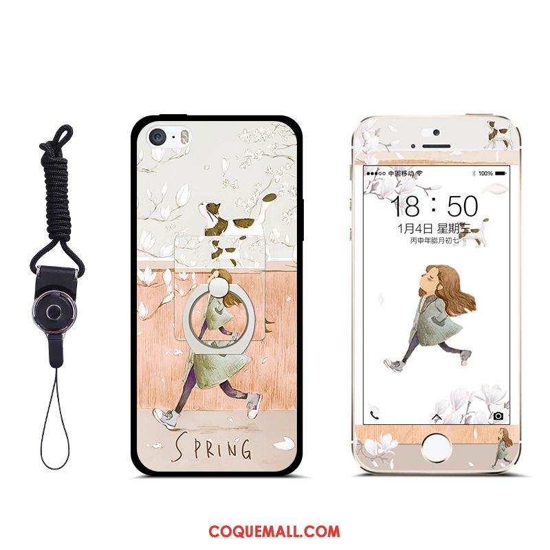 Étui iPhone 5 / 5s Incassable Téléphone Portable Ornements Suspendus, Coque iPhone 5 / 5s Silicone Tendance