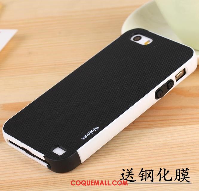 Étui iPhone 5 / 5s Noir Protection Incassable, Coque iPhone 5 / 5s Tendance Silicone