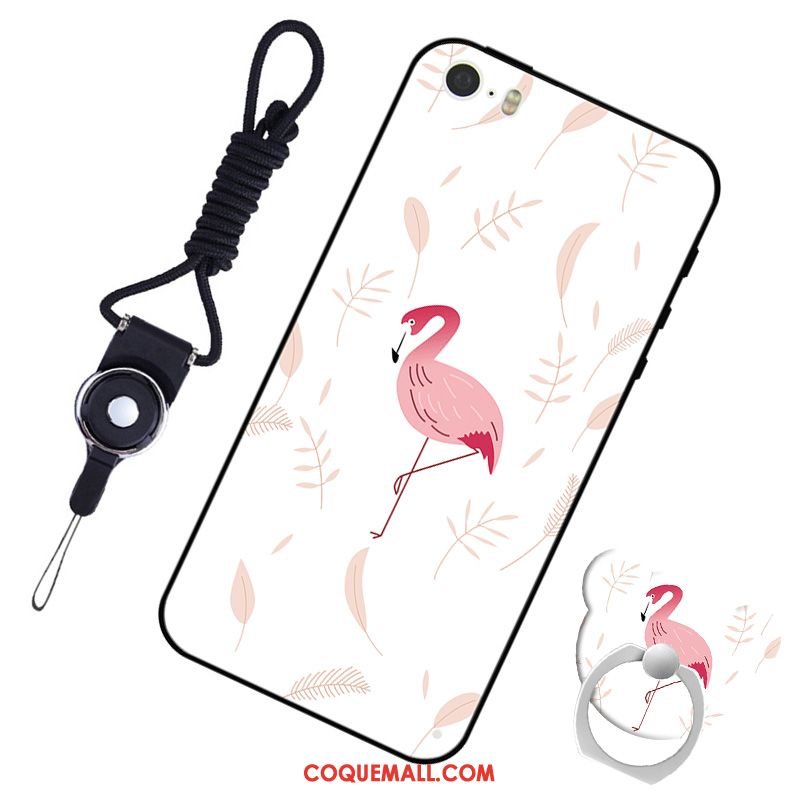 Étui iPhone 5 / 5s Téléphone Portable Personnalité Fluide Doux, Coque iPhone 5 / 5s Tout Compris Rose