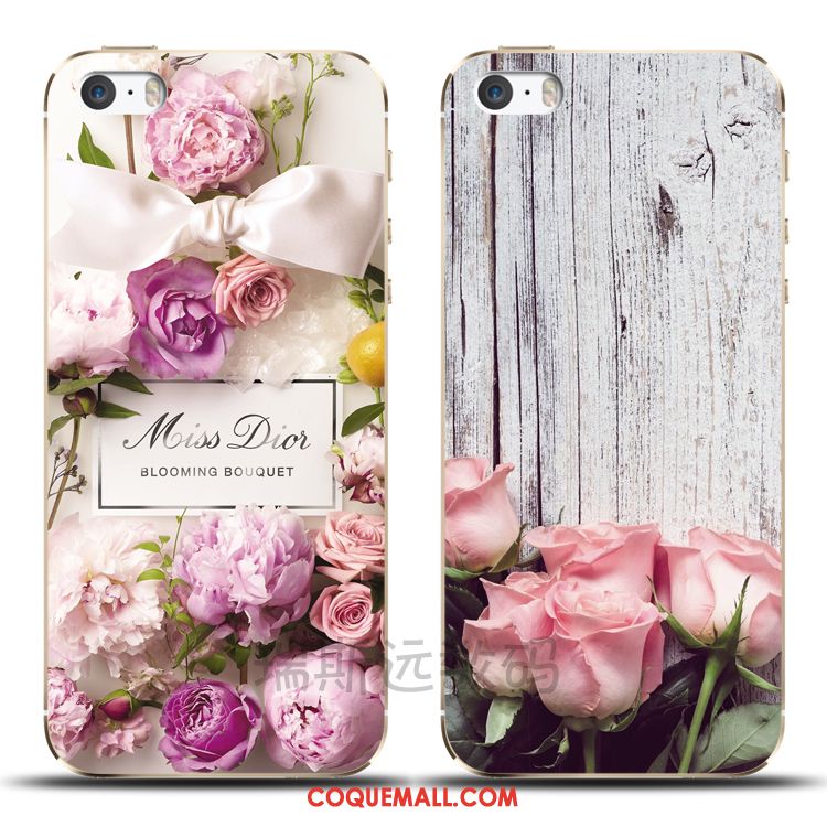 Étui iPhone 5c Amoureux Protection Ornements Suspendus, Coque iPhone 5c Bordure Rose