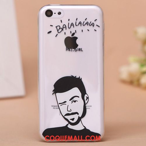 Étui iPhone 5c Transparent Dessin Animé Silicone, Coque iPhone 5c Très Mince Téléphone Portable