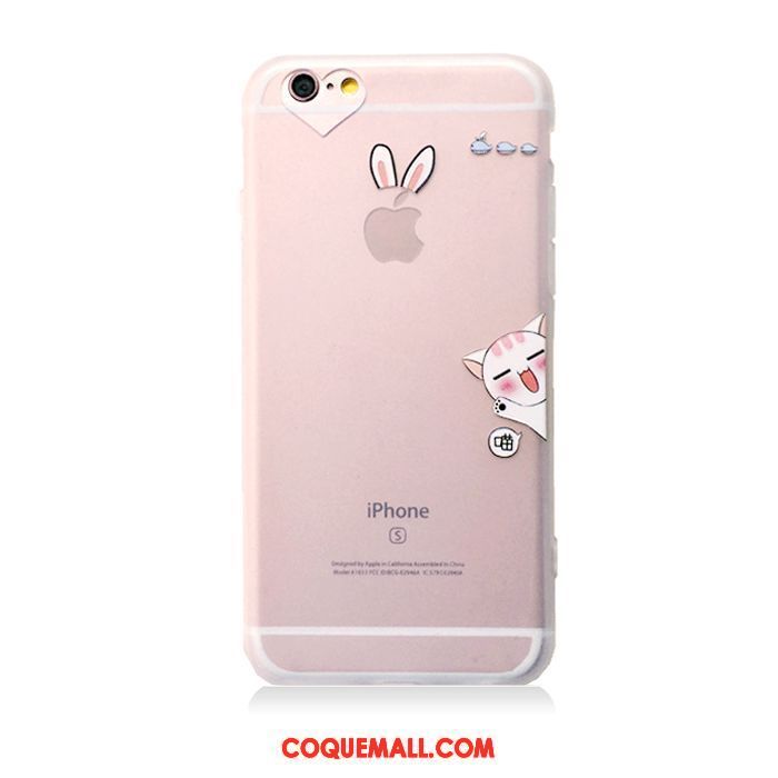 Étui iPhone 6 / 6s Plus Dessin Animé Petit Transparent, Coque iPhone 6 / 6s Plus Téléphone Portable Fluide Doux