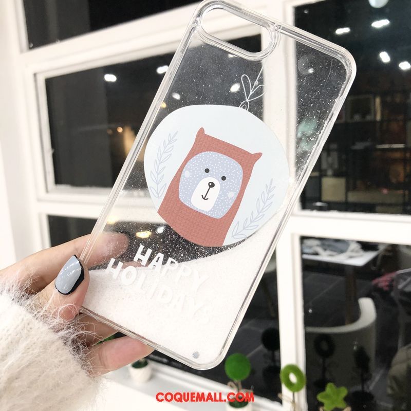 Étui iPhone 6 / 6s Plus Net Rouge Couler Flocon De Neige, Coque iPhone 6 / 6s Plus Quicksand Liquide