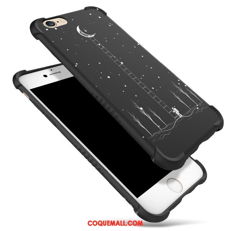 Étui iPhone 6 / 6s Plus Noir Téléphone Portable Personnalité, Coque iPhone 6 / 6s Plus Tendance Incassable