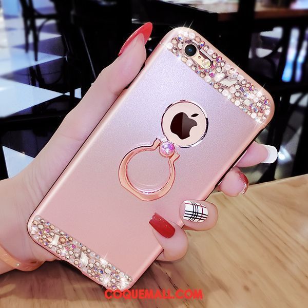 Étui iPhone 6 / 6s Plus Or Rose Tendance Personnalité, Coque iPhone 6 / 6s Plus Créatif Anneau