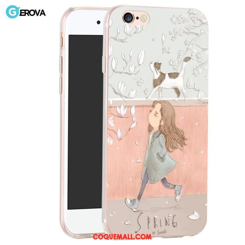 Étui iPhone 6 / 6s Silicone Gris Créatif, Coque iPhone 6 / 6s Charmant Tout Compris