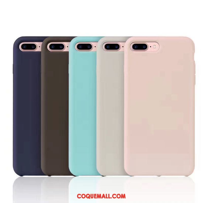 Étui iPhone 7 Plus Téléphone Portable Protection Silicone, Coque iPhone 7 Plus Bleu