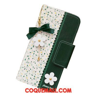 Étui iPhone 7 Vert Petit Téléphone Portable, Coque iPhone 7 Étui En Cuir Portefeuille