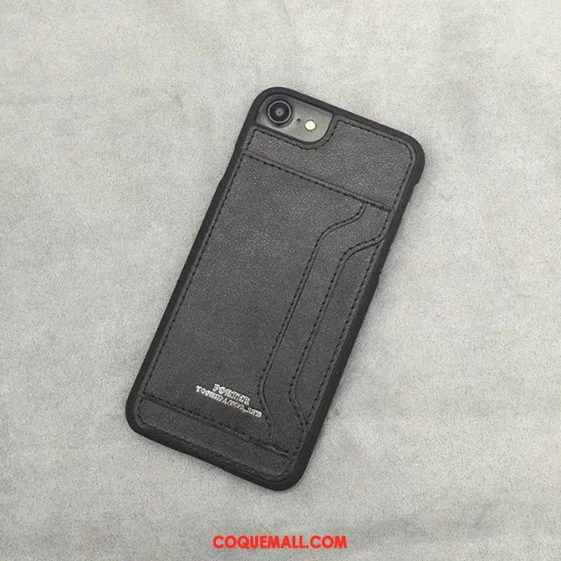 Étui iPhone 7 Étui En Cuir Carte Marque De Tendance, Coque iPhone 7 Téléphone Portable Protection