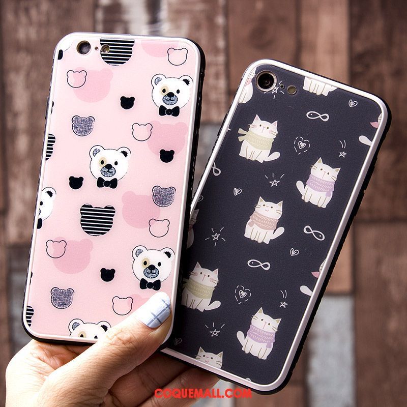 Étui iPhone 8 Personnalité Téléphone Portable Mignonne, Coque iPhone 8 Noir Nouveau