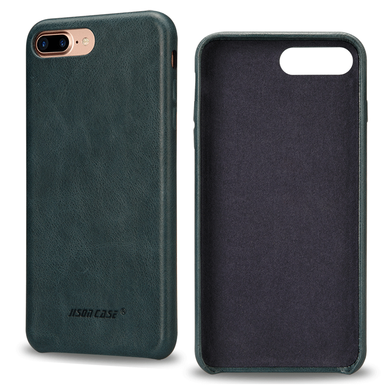 Étui iPhone 8 Plus Incassable Étui En Cuir Tout Compris, Coque iPhone 8 Plus Cuir Véritable Protection