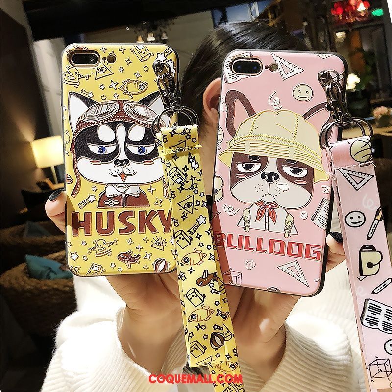Étui iPhone 8 Plus Tendance Gaufrage Charmant, Coque iPhone 8 Plus Fluide Doux Nouveau