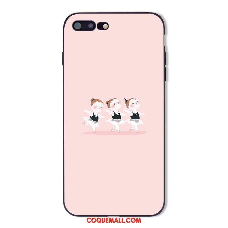 Étui iPhone 8 Plus Tout Compris Charmant Simple, Coque iPhone 8 Plus Rose Cœur