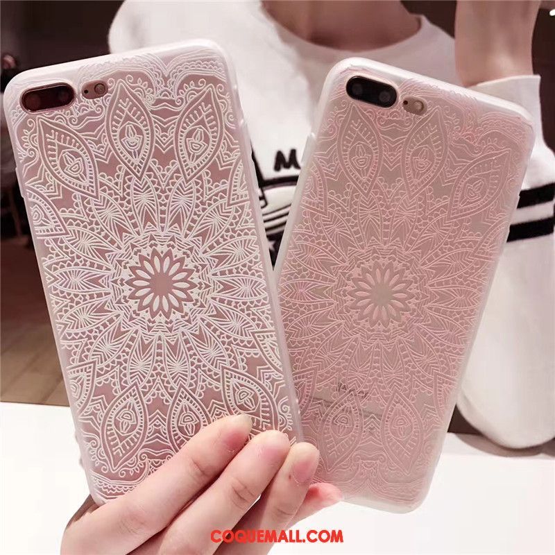 Étui iPhone 8 Plus Tout Compris Téléphone Portable Silicone, Coque iPhone 8 Plus Tendance Fluide Doux