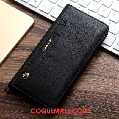 Étui iPhone Se 2020 Business En Cuir Téléphone Portable, Coque iPhone Se 2020 Noir Cuir Véritable