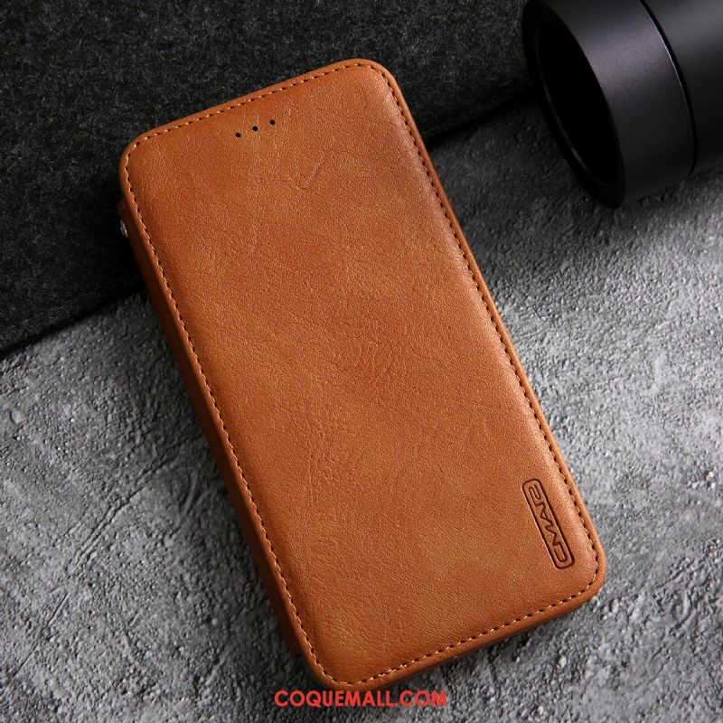 Étui iPhone Se 2020 Cuir Véritable Téléphone Portable Incassable, Coque iPhone Se 2020 Tout Compris En Cuir Braun