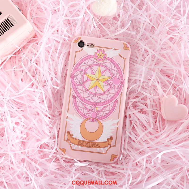 Étui iPhone Se Incassable Soleil Rose, Coque iPhone Se Tout Compris Téléphone Portable