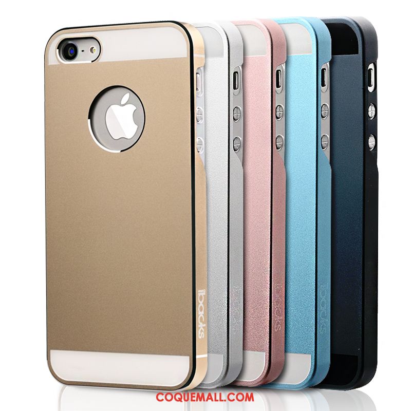 Étui iPhone Se Incassable Téléphone Portable Or, Coque iPhone Se Difficile Très Mince