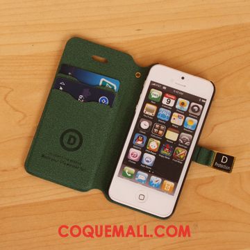 Étui iPhone Se Protection Une Agrafe Téléphone Portable, Coque iPhone Se Étui En Cuir Tendance