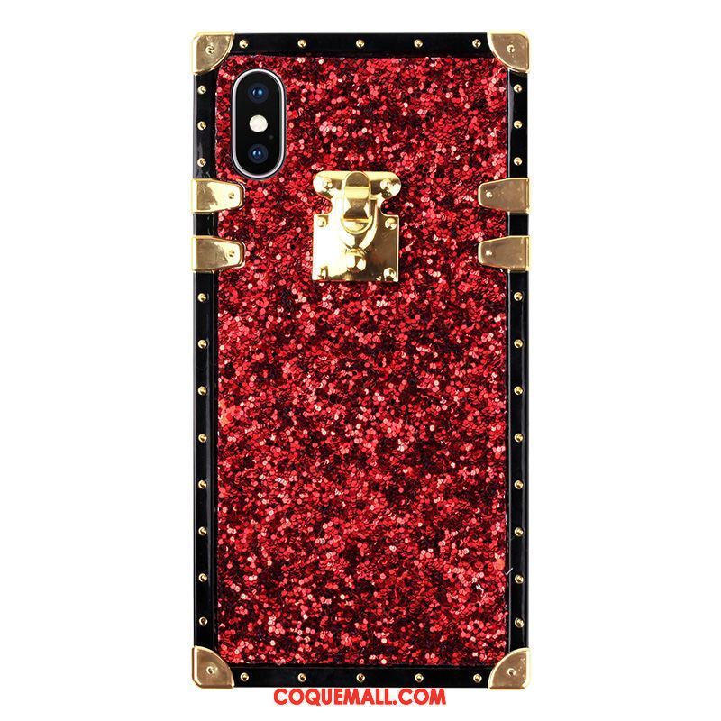 Étui iPhone X Personnalité Nouveau Rose, Coque iPhone X Téléphone Portable Marque De Tendance