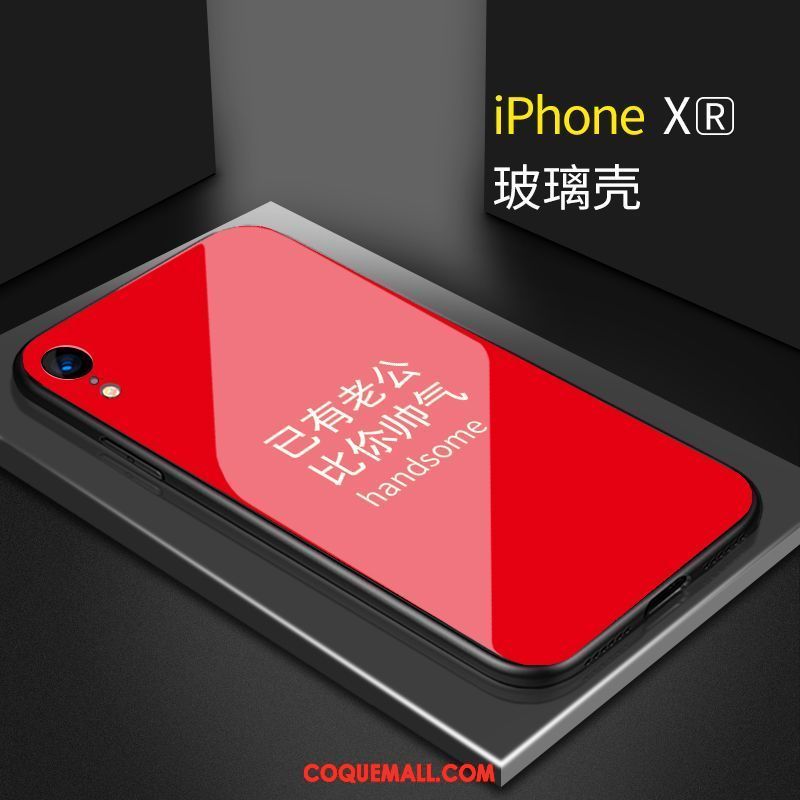 Étui iPhone Xr Rouge Incassable Beau, Coque iPhone Xr Tendance Amoureux