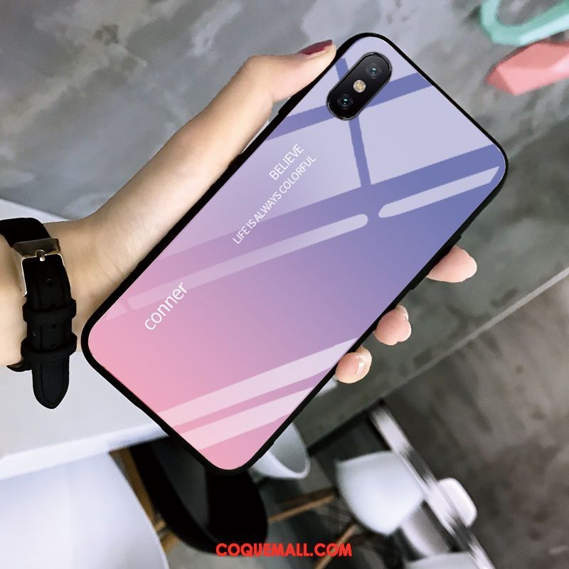 Étui iPhone Xs Max Créatif Protection Rouge, Coque iPhone Xs Max Violet Nouveau