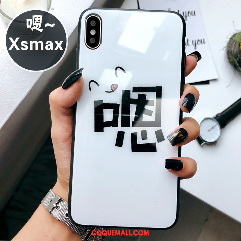 Étui iPhone Xs Max Incassable Légères Personnalité, Coque iPhone Xs Max Téléphone Portable Verre