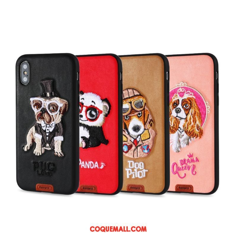 Étui iPhone Xs Max Incassable Personnalité Mignonne, Coque iPhone Xs Max Protection Noir