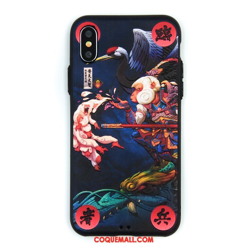 Étui iPhone Xs Max Incassable Téléphone Portable Marque De Tendance, Coque iPhone Xs Max Bleu Ultra