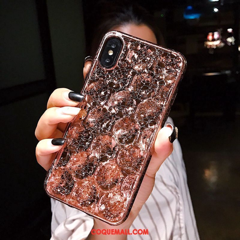 Étui iPhone Xs Max Marque De Tendance Losange Net Rouge, Coque iPhone Xs Max Téléphone Portable Tout Compris