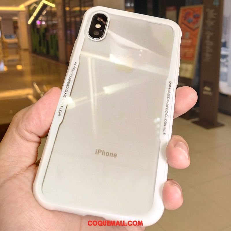 Étui iPhone Xs Max Marque De Tendance Personnalité Silicone, Coque iPhone Xs Max Transparent Tout Compris